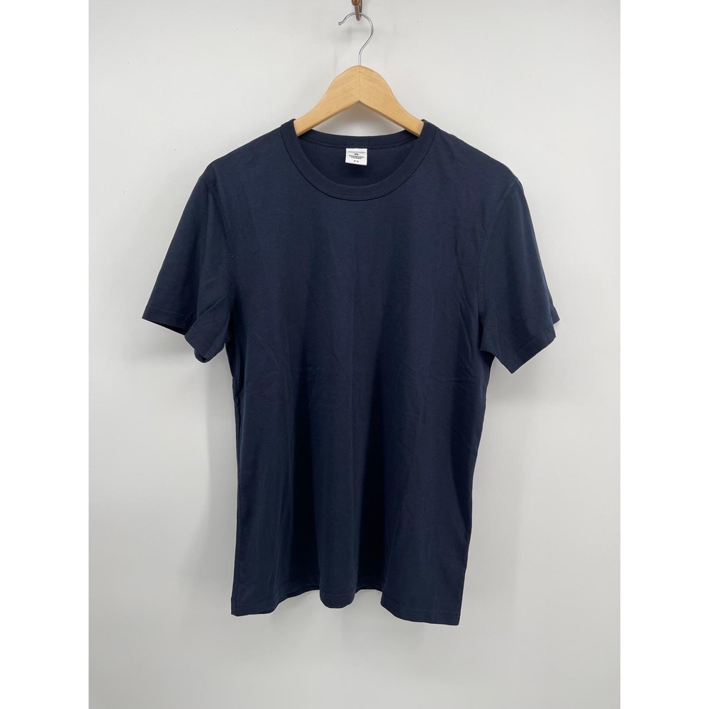 Reigning Champ Mens Navy Blue Cotton Short Sleeve Crewneck T-Shirt Size M RC1028